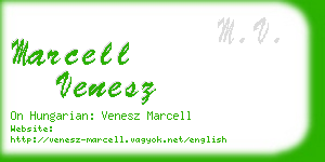 marcell venesz business card